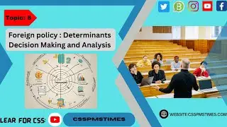 Topic : 8 Foreign policy : Determinants | Decision Making and Analysis |