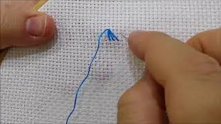 Punto foglia - Tutorial ricamo a mano