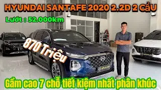 Hyundai Santafe 2020 bản máy dầu 2 cầu 52.000km - Gầm cao 7 chỗ tiết kiệm nhất phân khúc #santafe 