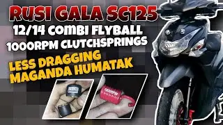 RUSI GALA SC125 | 12/14g combi flyball | 1000rpm clutch spring | Installation & Performance