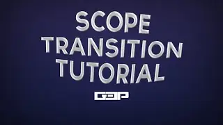After Effects Tutorial: Scope Transition Effect- G3P