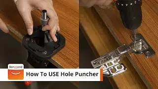 How To Use Hole Puncher丨Cabinet Door Installation  - Shop on Banggood