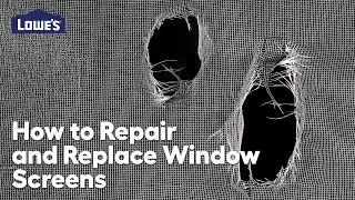 How to Repair & Replace Window Screens: Video Guide