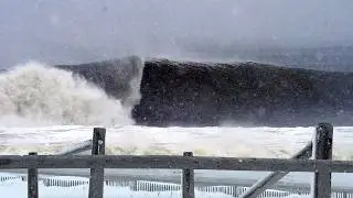 Massive Bomb Cyclone Winter Storm SURF (19ft @ 11 Secs)