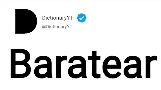 Baratear Meaning in English