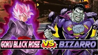 M.U.G.E.N. Battles | Goku Black Super Saiyan Rose vs Bizarro | Dragon Ball Super vs DC Comics