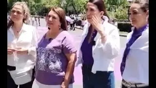 C1RC0 ASQƱ&Epsilon;R0S0 de #Xochitl, #KeniaLopez y sobrina de #Calderon para apropiarse de marcha f&epsilon;m1n1st4