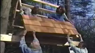 A-Frame Treehouse Built in 1 Day by Stiles Designs
