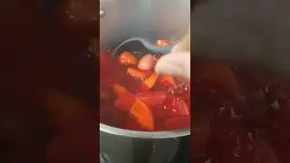 beetroot, apple, carrot soup #youtubeshorts #shorts