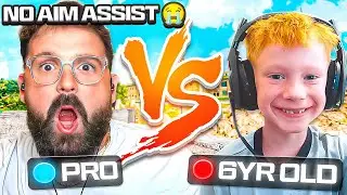 6 Year Old vs WARZONE PRO with No Aim Assist 🤯 ( Winner Gets PAID )