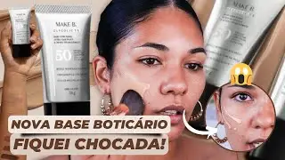 RESENHA Nova BASE MAKE B Glycolic TX O Botic&aacute;rio | vale a compra ?