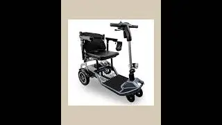 Folding Travel Scooters Ultra Lightweight Electric Powered 4 Wheel Mobility Scooter