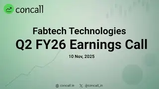 Fabtech Technologies Q2 FY26 Earnings Conference Call | Concall.in