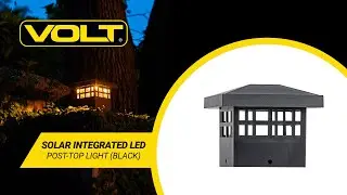 What's In The Box | VOLT&reg; Solar Integrated LED Post Top Light (Black)