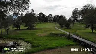 Hole 15 Beaudesert Golf Club Flyover