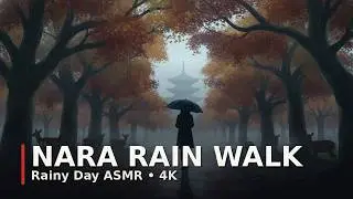 Exploring Nara in the Rain: ASMR Rainy Day Walk