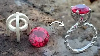 How to Make Silver Ring | Ruby Silver Ring | Handmade Jewellery