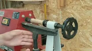 First wood turning project - a new handle for a reclaimed whisk! 🔨♻️