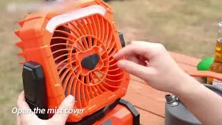 Mist sprayer 20000Mah camping fan must have