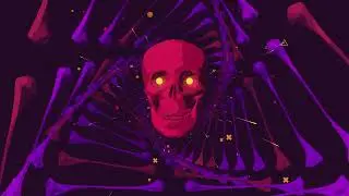 FREE | Vj Loop Red Skull Abstract Background