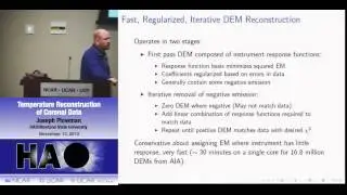 Joseph Plowman | Montana State University | Temperature Reconstruction of Coronal Data