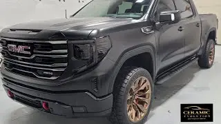 🔰GMC AT4 Full Stealth Wrap / Ceramic Package / Window Tint/ Headlights & Tailights Tint