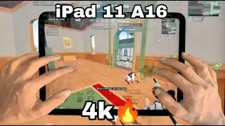 iPad 11 A16 HANDCAM PUBG in 2025 🔥/ Smooth+Extreme Livik Gameplay 😍/ IOS 18.5 Pubg Test in 2025