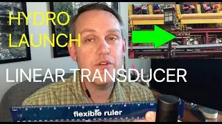 Hydraulic launch coasters linear transducer