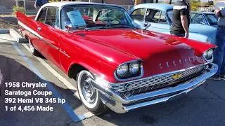 Chrysler Saratoga 1958 года выпуска, 2-дверный хардтоп, двигатель Hemi V8, 345 л.с., 1 из 4456 вы...