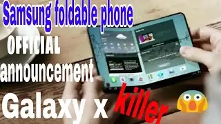 #GalaxyF new Samsung foldable phone announced_2018// #tech_kash.