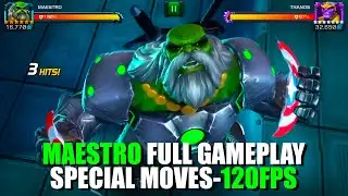 💪MAESTRO Gameplay 120 FPS💥All SPECIAL MOVES MCOC - Marvel Contest of Champions