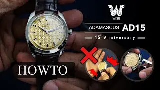 How To วิธีการใช้งานรุ่น ADAMASCUS AD15 หน้าปัดหุ้มทอง (24K Gold filled)