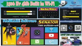 1506Hv New Software 2025 With Zoom Signal || Built in Wi-Fi || NASHARE  || DVB Finder & Channel LOGO