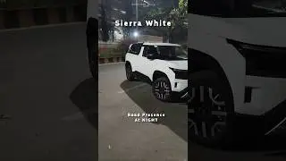 Sierra White at NIGHT TIME #suv #newcar #youtubeshorts