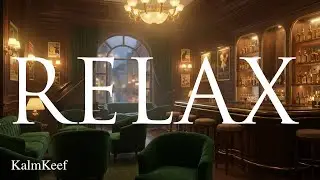 Late Night Jazz Lounge Ambience | Cozy Bar Atmosphere with Smooth Jazz & Rain