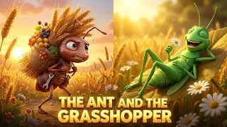 🐜🦗 The Ant and the Grasshopper | 3D Animated Story | Aesop's Fable