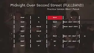 FULL BAND - Midnight Over Second Street | For Practice (With Chord Progression) &ndash; MetaA Music Lab