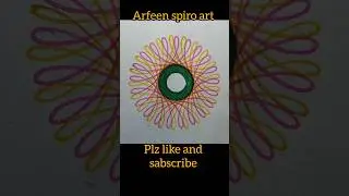 New colorful spiro art!❤️🐦🦜#ytshorts #art #drawing #spirograph