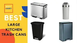 Top 5 Best Large Kitchen Trash Cans For...