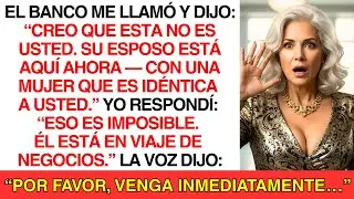 El Banco Me Llamó: “Su Marido Está Aquí Con Una Mujer Igual A Usted… ¿No Estaba De Viaje?”