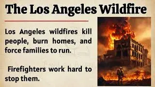 Los Angeles Wildfire: Climate Change's Fiery Future | Learn English Through Story 🔥