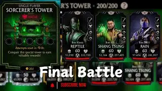 Final Battle| Fatal Sorcerer Tower 200 Boss Battle Fight+ reward MK Mobile #finalbattle #mkmobile