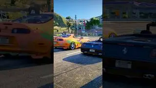 Supra Vs Ferrari 💀 #gta #gta5mods #fivem #roleplaygta #gtacarmeet #gta6