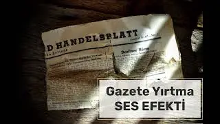 Gazete Yırtma Sesi | Paper Tearing Sound Effect 📰 🗞️