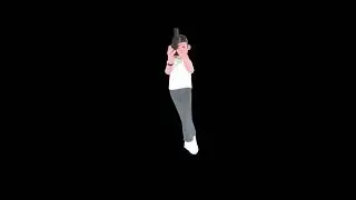3D Cartoon Male Photographer Turntable | Stylized Cameraman Walking and Shooting