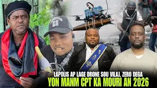 Lapolis ap lage drone sou Vilaj, drone anba Delma, Lapolis mare yon Machann Zam ak Bal, 2026 Danje !