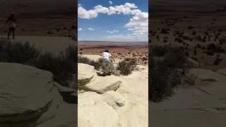 Skateboarding in desert!