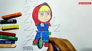 Marsha coloring part 5 | easy Marsha drawing and painting | learn colors for children