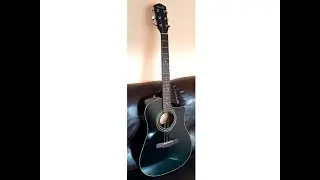 Viol&atilde;o Fender CD60CE BLK - teste ac&uacute;stico