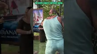 The Rock Dances With His Mom #therock #moana2 #wwe #disney #finalboss